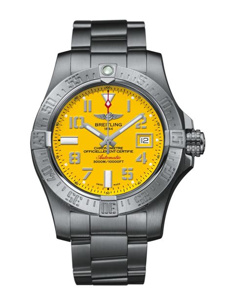 breitling avenger 2 gelb|Breitling chronometer avenger.